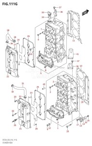 DF225Z From 22503Z-610001 (E03)  2016 drawing CYLINDER HEAD (DF250ST:E03)