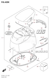 DF115AST From 11504F-710001 (E03)  2017 drawing ENGINE COVER (DF115AST:E03)