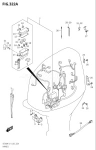 15003P-140001 (2021) 150hp E11-Gen. Export 2 (DF150AP   DF150AP    DF150AP) DF150AP drawing HARNESS