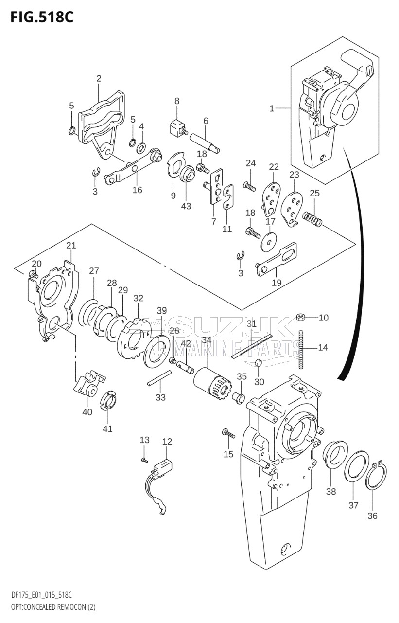 OPT:CONCEALED REMOCON (2) (DF150Z:E01)