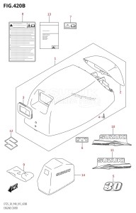 DT30 From 03005-510001 ()  2015 drawing ENGINE COVER (DT30:P40)