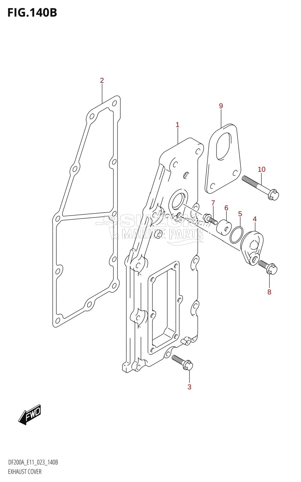 EXHAUST COVER (023)