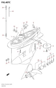 DF175Z From 17502Z-210001 (E03)  2012 drawing GEAR CASE (DF175T:E03)