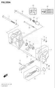 00801F-510001 (2005) 8hp P01-Gen. Export 1 (DF8A  DF8AR) DF8A drawing CLAMP BRACKET (DF8A:P01)