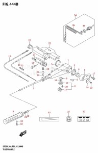 DF30A From 03003F-510001 (P01 P40)  2015 drawing TILLER HANDLE (DF25ATH:P01)