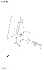 DF90A From 09002F-980001 (E01)  2009 drawing EXHAUST COVER