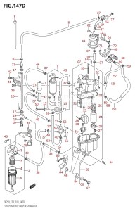 DF250 From 25003F-310001 (E03)  2013 drawing FUEL PUMP /​ FUEL VAPOR SEPARATOR (DF225Z:E03)