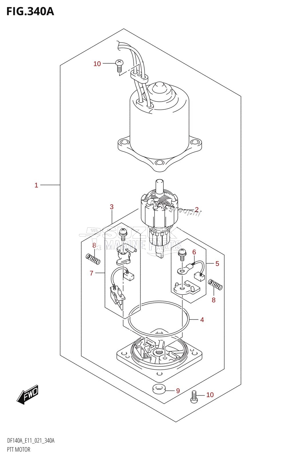 PTT MOTOR (DF100AT,DF115AT,DF115AZ)