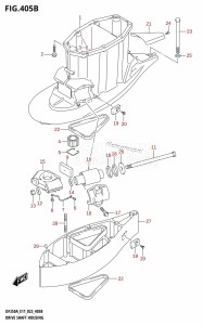 DF350AMD From 35001D-340001 (E11)  2023 drawing DRIVE SHAFT HOUSING ((DF350A,DF325A,DF300B):XX-TRANSOM)