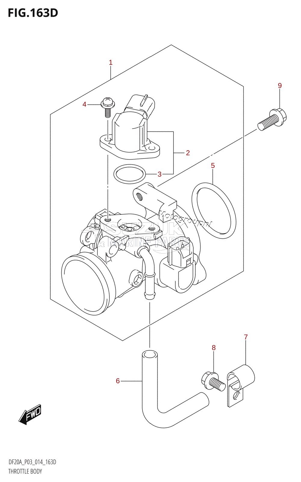 THROTTLE BODY (DF9.9BTH:P03)