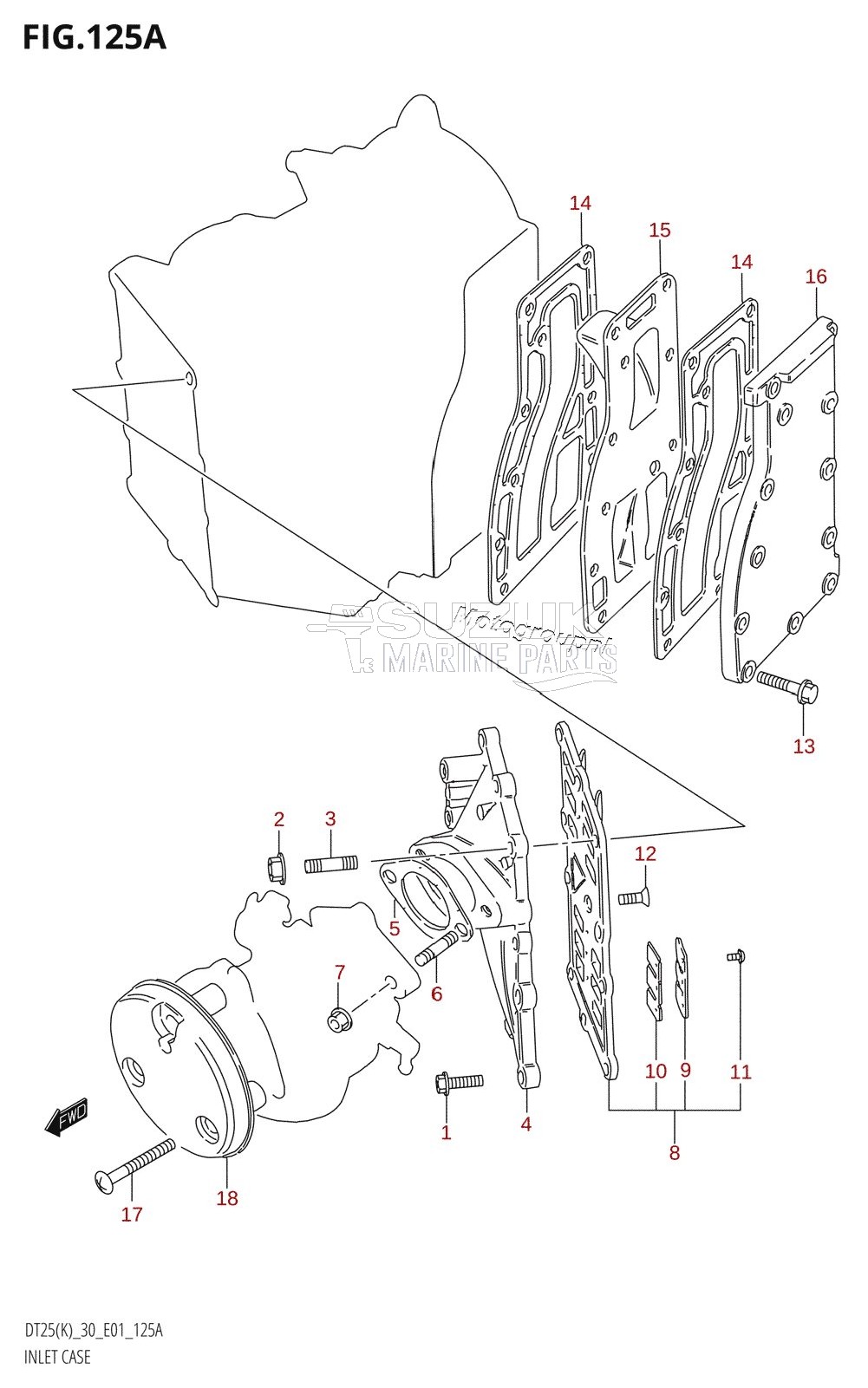 INLET CASE (DT25,DT30,DT30R)