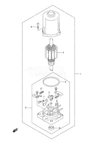 Outboard DF 50A drawing PTT Motor