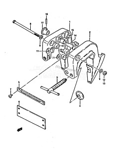 DT3.5 From 0351-001001 ()  1986 drawing CLAMP BRACKET