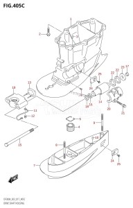 DF250A From 25003P-710001 (E03)  2017 drawing DRIVE SHAFT HOUSING (DF300A:E03:XX-TRANSOM)