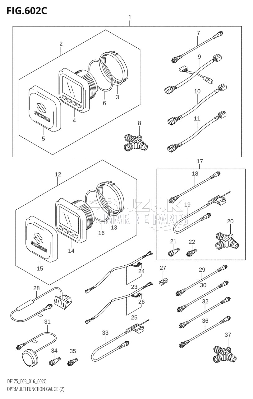 OPT:MULTI FUNCTION GAUGE (2) (DF175TG:E03)