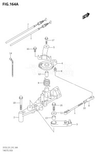 25003F-910001 (2019) 250hp E01 E40-Gen. Export 1 - Costa Rica (DF250T) DF250 drawing THROTTLE ROD