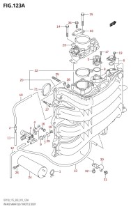 DF150Z From 15002Z-310001 (E03)  2013 drawing INTAKE MANIFOLD /​ THROTTLE BODY