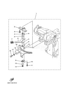 F15CMHS drawing TILLER-HANDLE