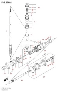 DF200Z From 20002Z-510001 (E01 E40)  2015 drawing TRANSMISSION (DF250Z:E40)