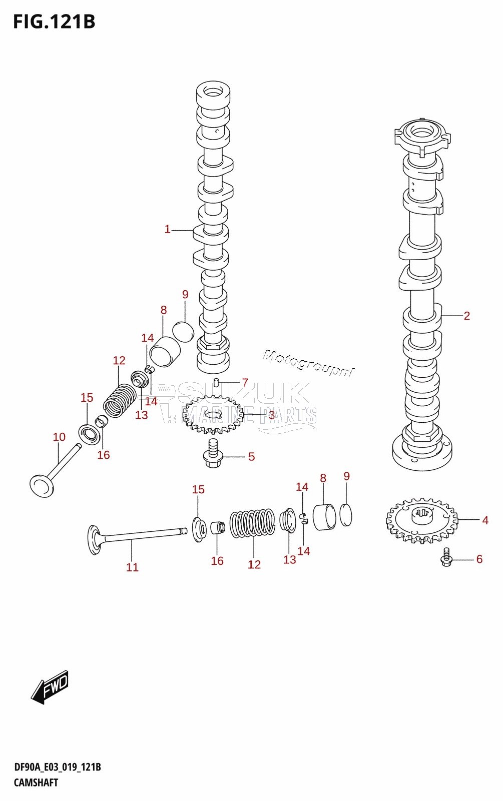 CAMSHAFT (DF90A)