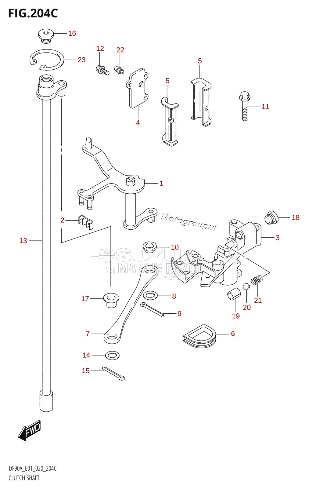 CLUTCH SHAFT (DF100B)