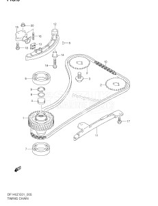 DF140 From 14000Z-251001 ()  2002 drawing TIMING CHAIN