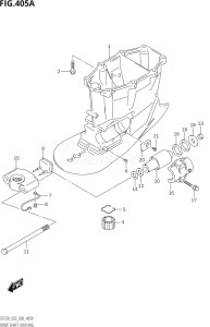 25003Z-040001 (2020) 250hp E03-USA (DF250Z  DF250Z) DF250Z drawing DRIVE SHAFT HOUSING ((DF225T,DF225Z,DF250T,DF250Z):X-TRANSOM)