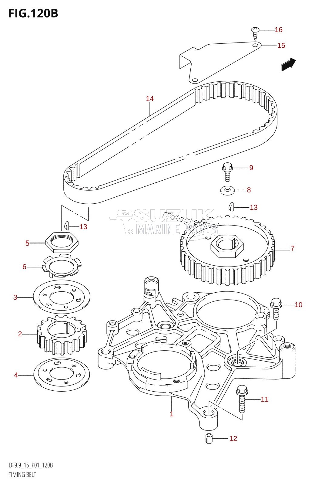 TIMING BELT (K5,K6,K7,K8,K9,K10,011)