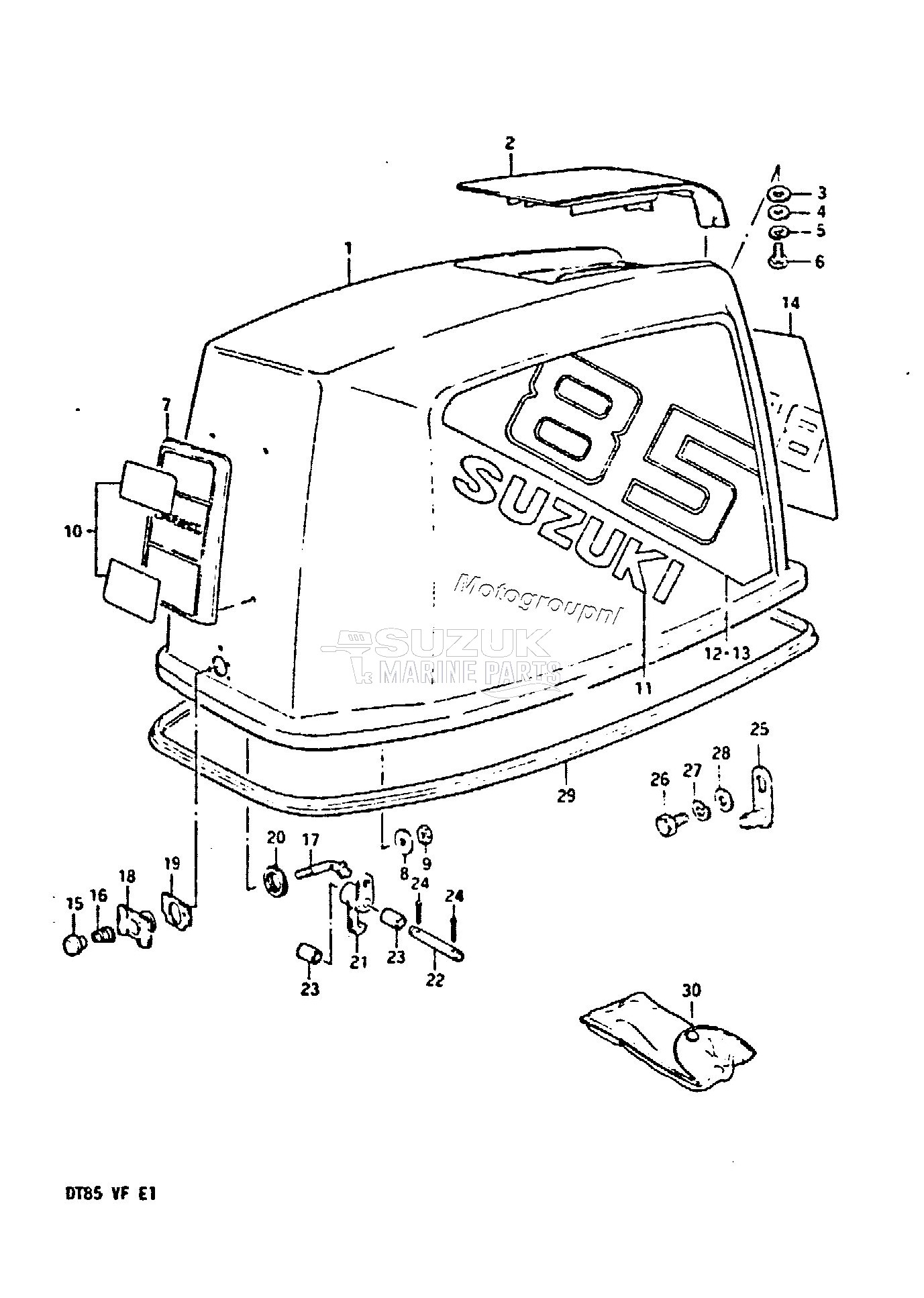 ENGINE COVER (MODEL QD /​ VE)