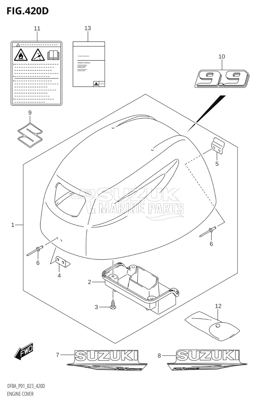 ENGINE COVER (DF9.9A:(021,022,023))