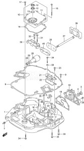 Outboard DF 250 drawing Engine Holder (DF 250S)