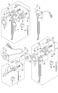 Outboard DF 175 drawing Switch