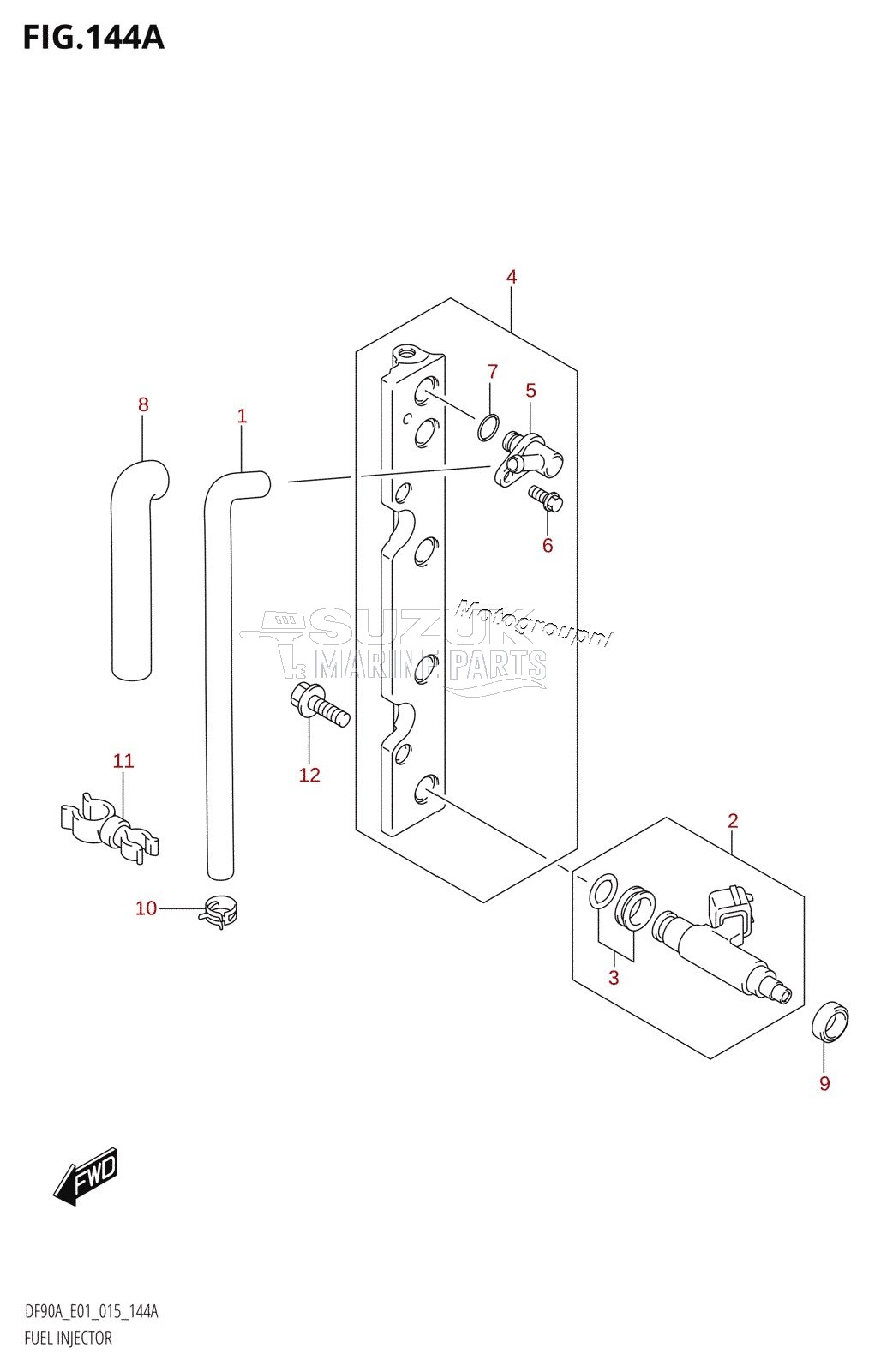 FUEL INJECTOR (DF70A:E01)