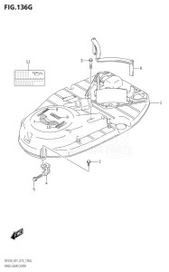 22503Z-510001 (2005) 225hp E01 E40-Gen. Export 1 - Costa Rica (DF225Z) DF225Z drawing RING GEAR COVER (DF225Z:E01)