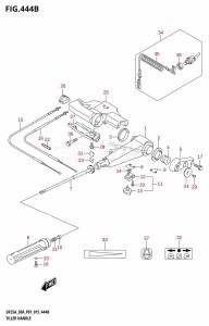 DF25A From 02504F-510001 (P01)  2015 drawing TILLER HANDLE (DF25ATH:P01)