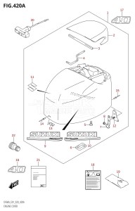 DF50A From 05003F-040001 (E01)  2020 drawing ENGINE COVER (DF40A:E01)