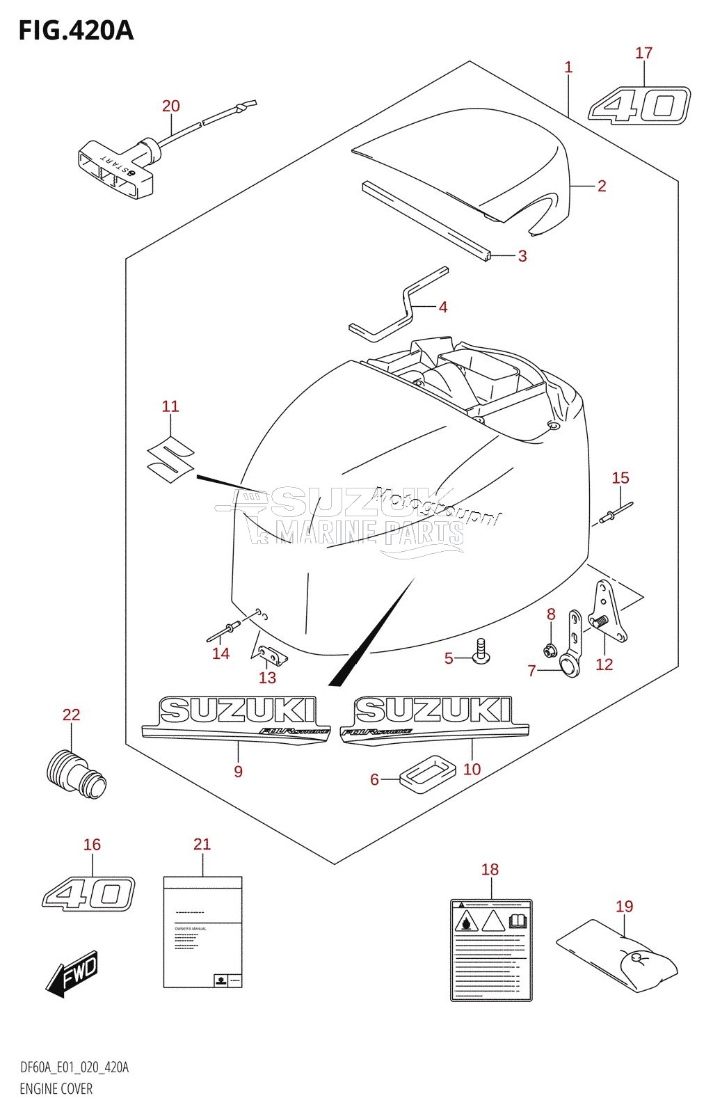 ENGINE COVER (DF40A:E01)