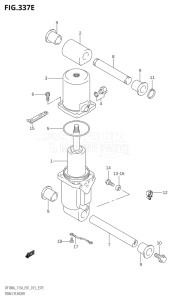 11503F-310001 (2013) 115hp E01 E40-Gen. Export 1 - Costa Rica (DF115AT) DF115A drawing TRIM CYLINDER (DF115AZ:E01)