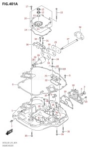 DF250 From 25003F-510001 (E01 E40)  2015 drawing ENGINE HOLDER (DF200T:E01)