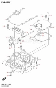 DF60A From 06002F-210001 (E03)  2012 drawing ENGINE HOLDER (DF60A:E03)