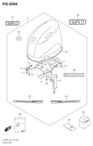 DF175AP From 17503P-910001 (E03)  2019 drawing ENGINE COVER (DF150AP)