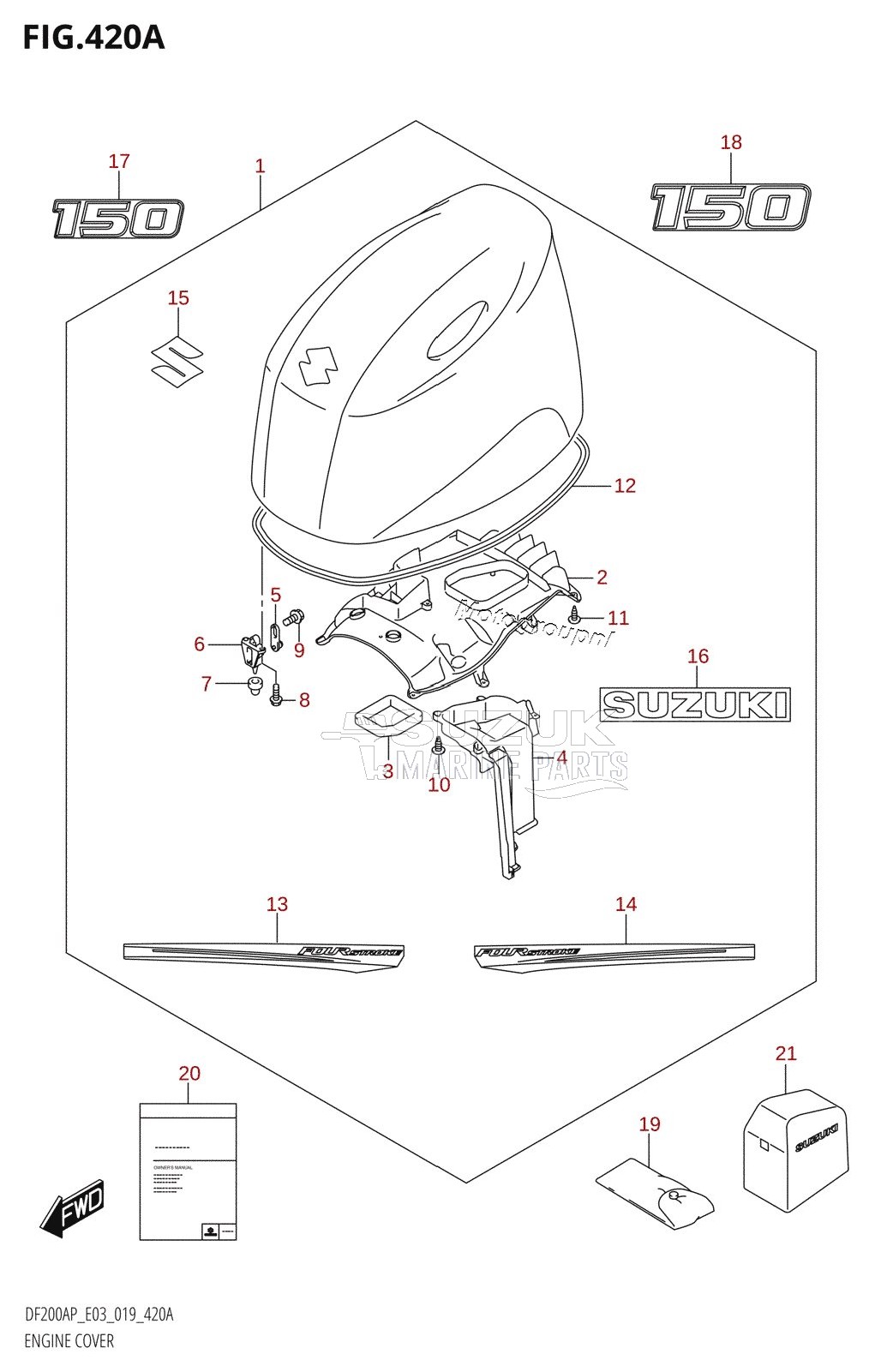 ENGINE COVER (DF150AP)