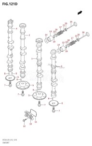 DF225Z From 22503Z-210001 (E01 E40)  2012 drawing CAMSHAFT (DF200Z:E40)