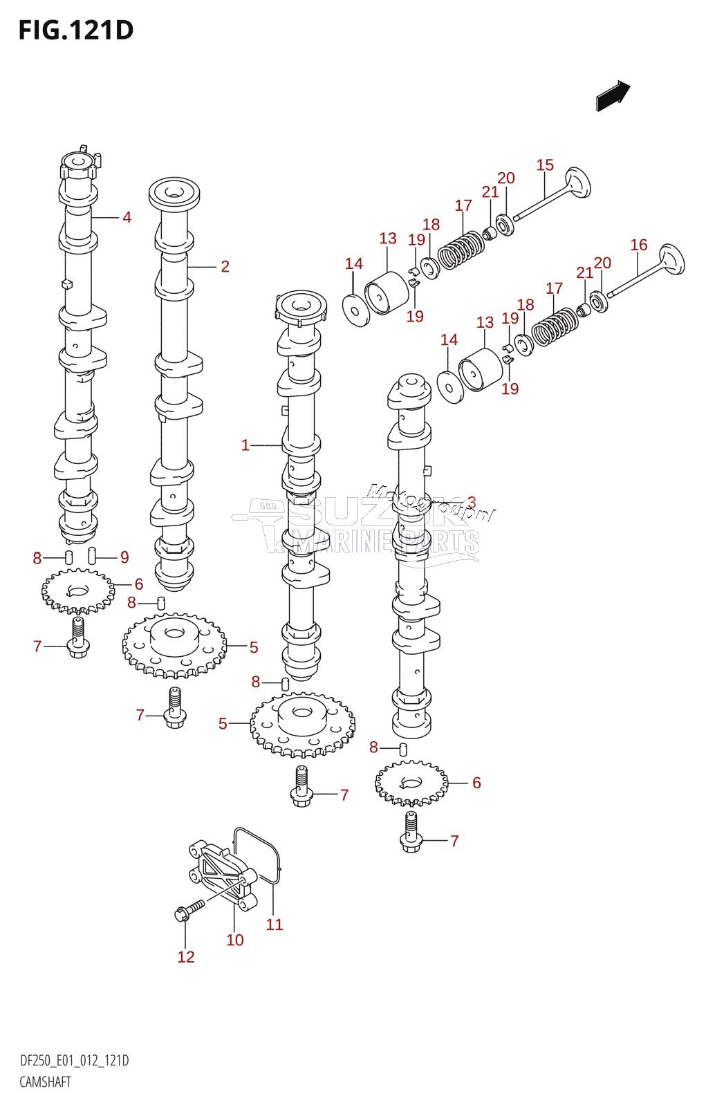 CAMSHAFT (DF200Z:E40)