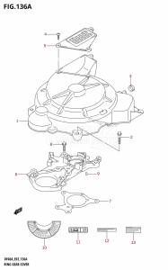 DF60A From 06002F-010001 (E03)  2010 drawing RING GEAR COVER