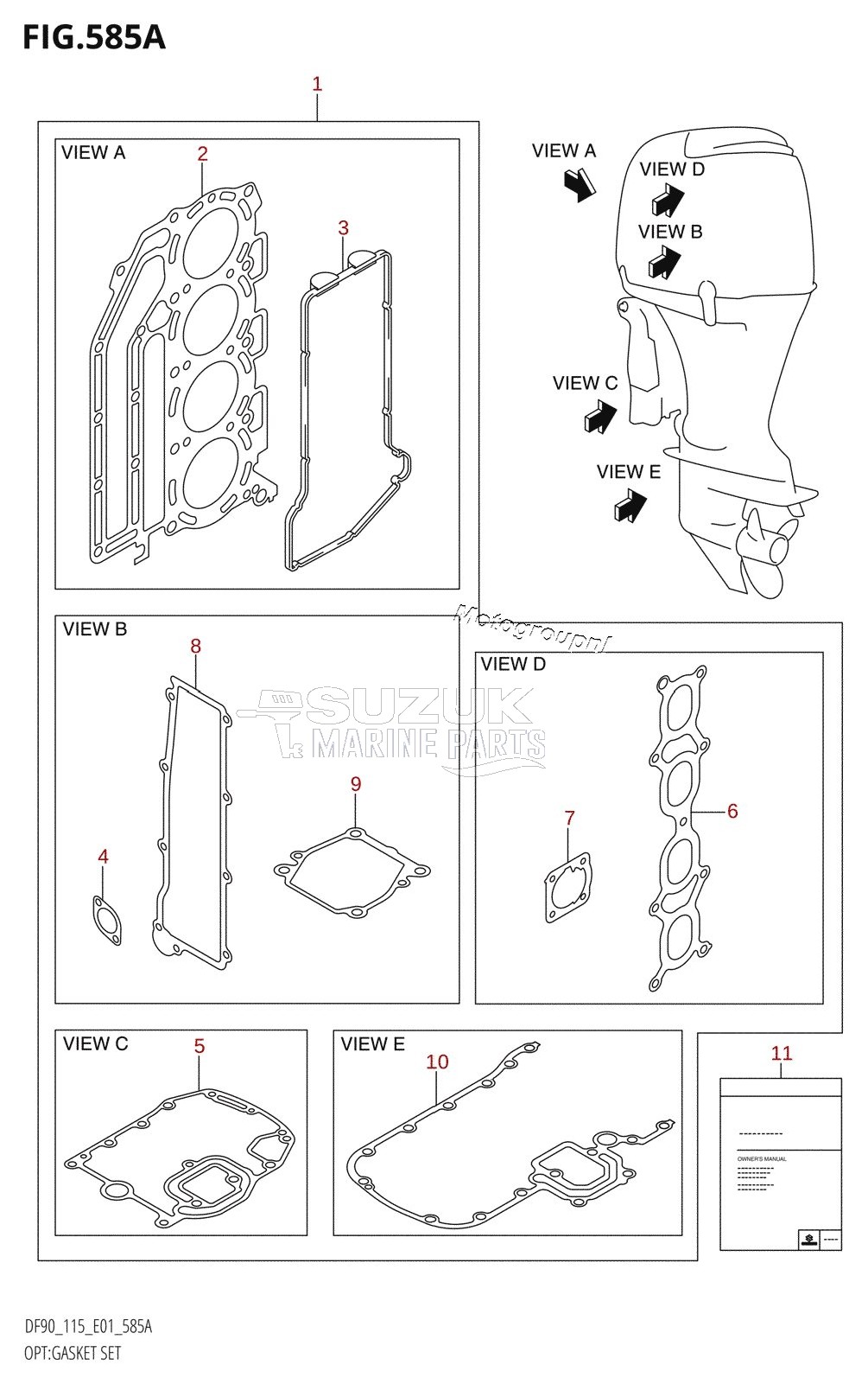 OPT:GASKET SET