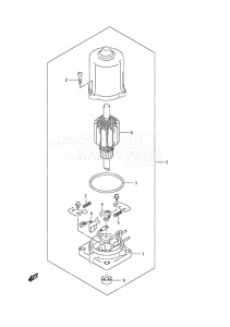 Outboard DF 40 drawing PTT Motor