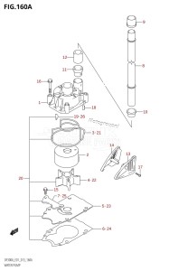 DF250A From 25003P-310001 (E01 E40)  2013 drawing WATER PUMP (DF300A:E01)