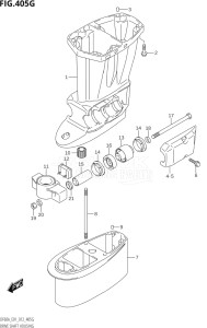 04003F-210001 (2012) 40hp E01-Gen. Export 1 (DF40AQH  DF40AT) DF40A drawing DRIVE SHAFT HOUSING (DF60A:E40)