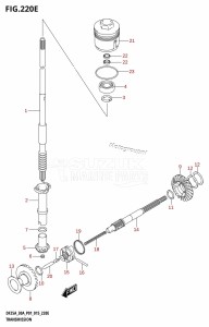 DF25A From 02504F-510001 (P01)  2015 drawing TRANSMISSION (DF30A:P40)